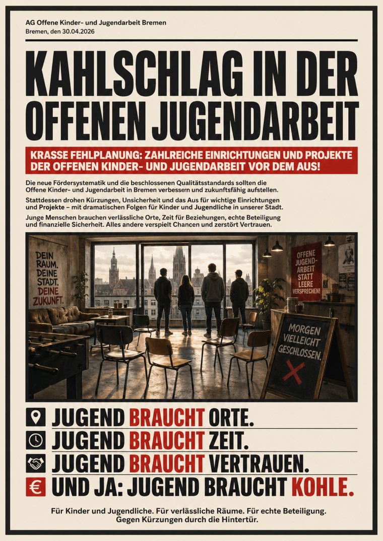 Vorschau des Plakats Kahlschlag in der offenen Jugendarbeit